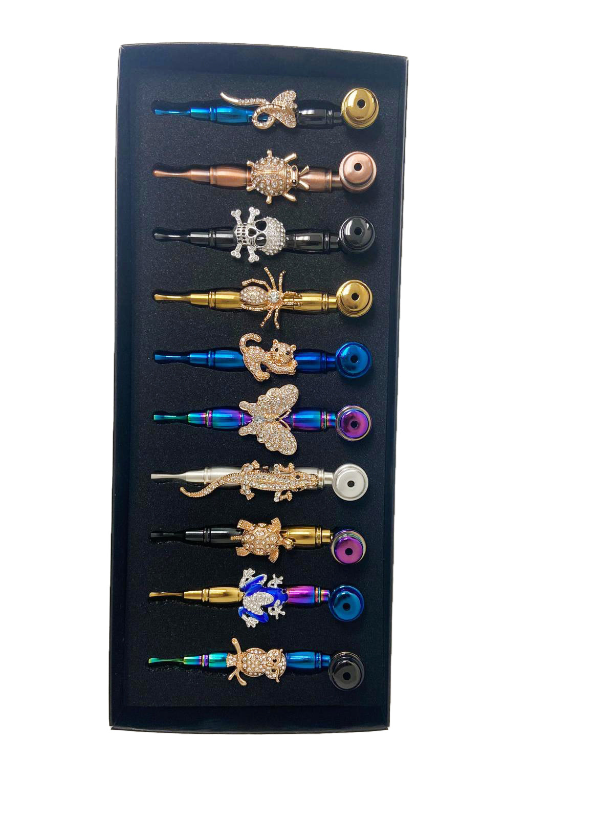 METAL PIPE ASSORTED DISPLAY (10CT)