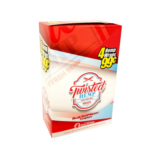 TWISTED HEMP 4/15PK BLUE RASPBERRY CHERRY (1CT)