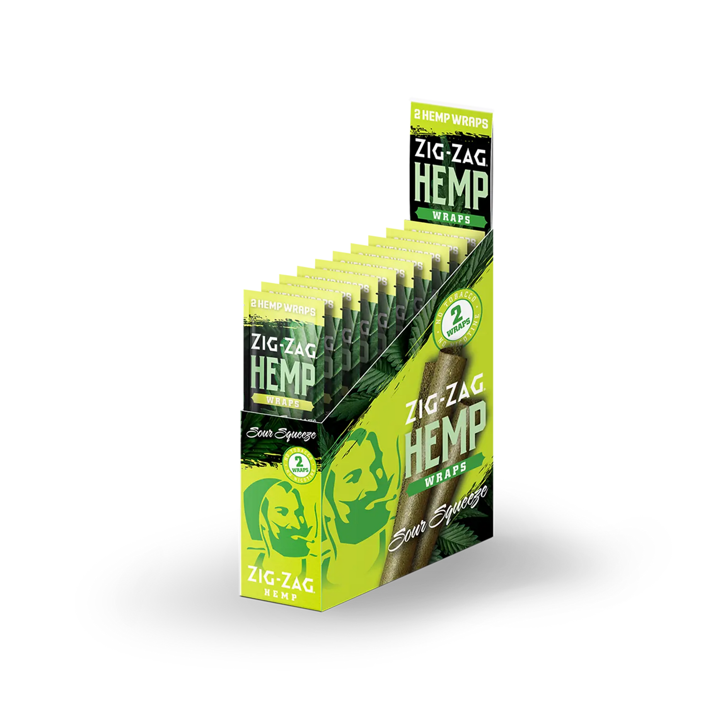 Zigzag Hemp Wraps Sour Squeeze (2x25ct)