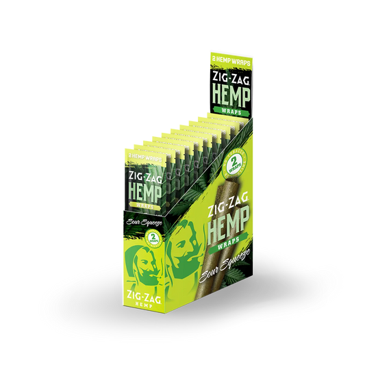 Zigzag Hemp Wraps Sour Squeeze (2x25ct)