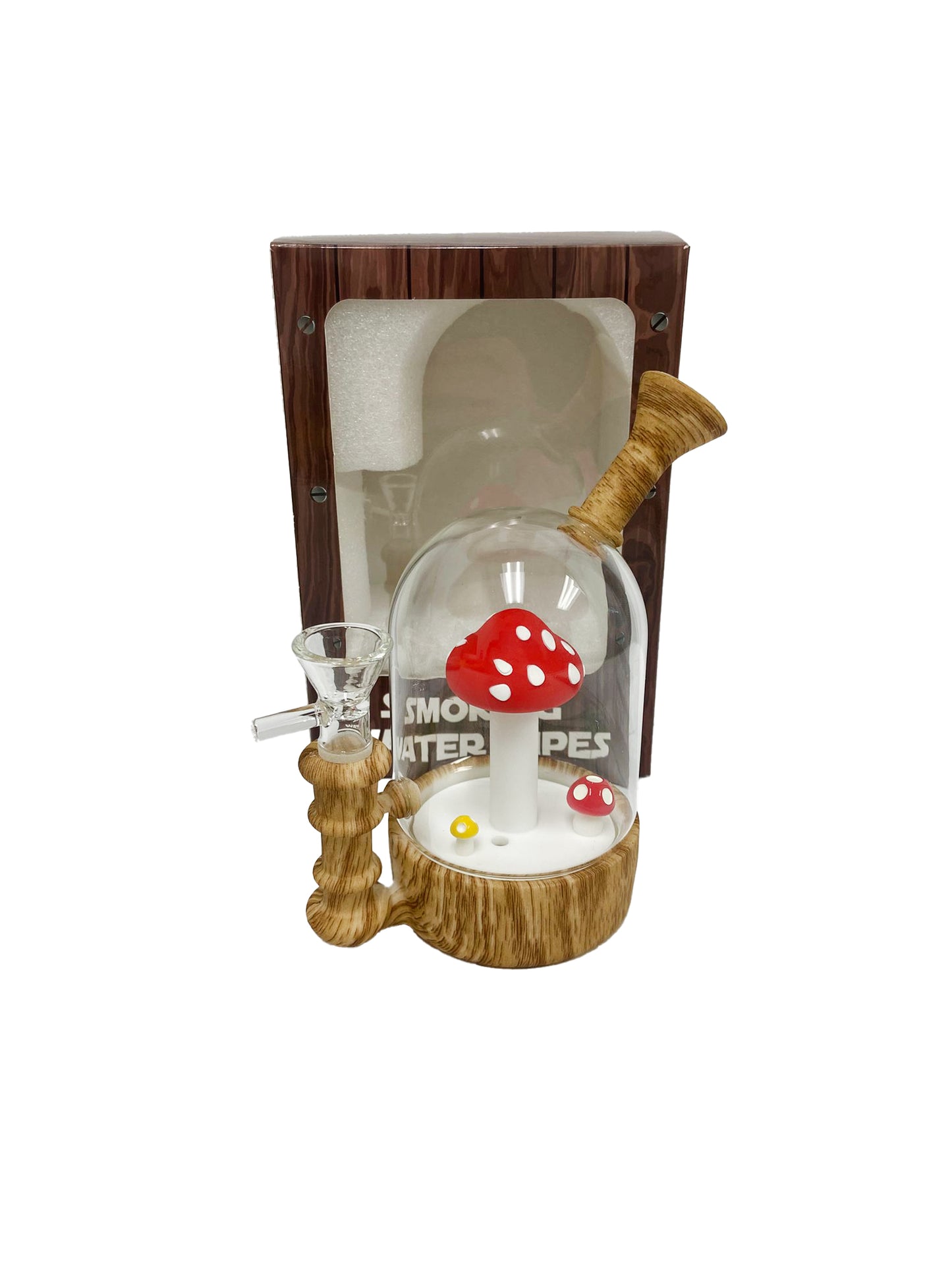 6" MUSHROOM WATERWHEEL WATERPIPE ASSORTED (1CT)