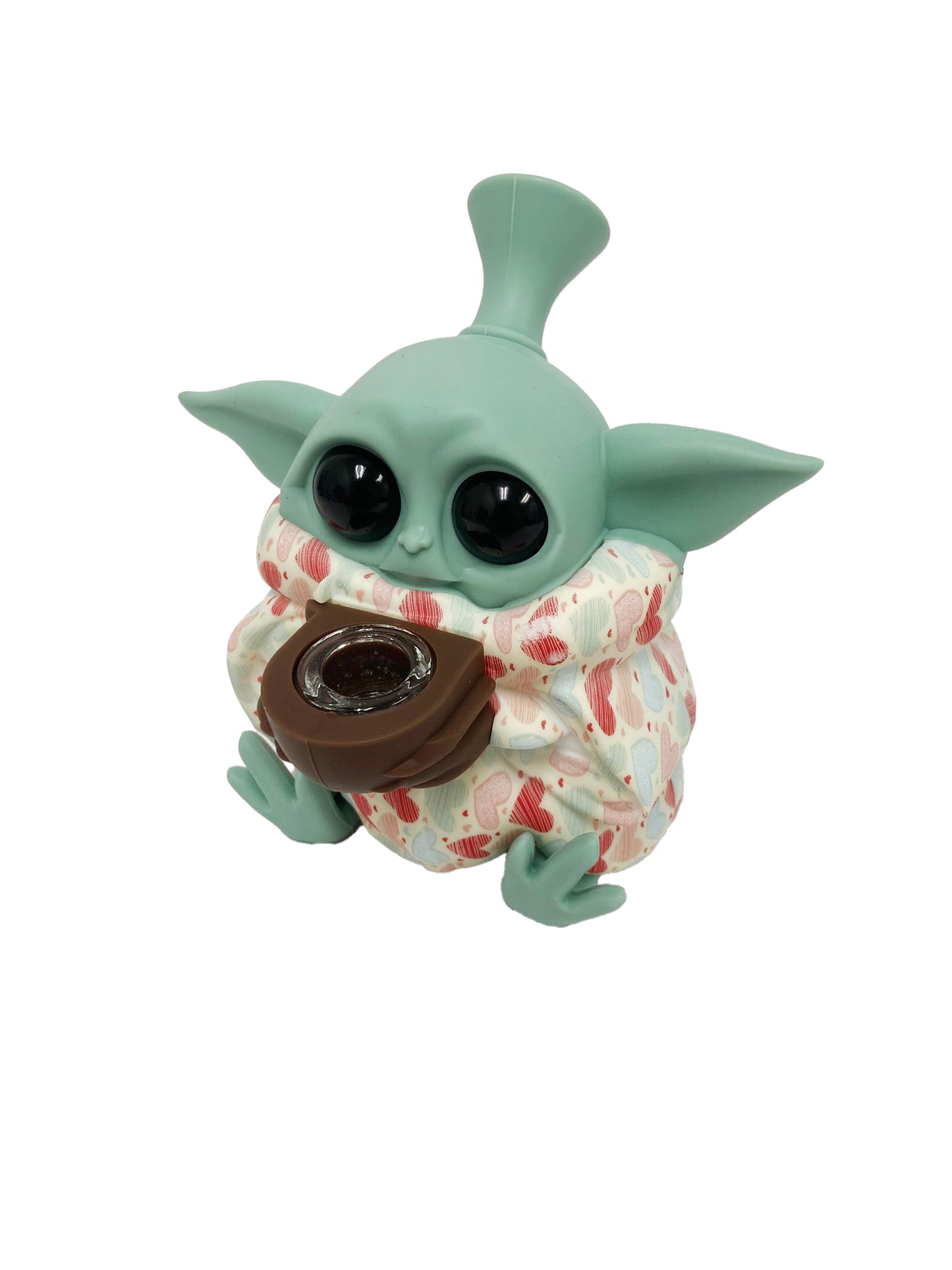 5" BBY YODA DESIGN SILICONE WATERPIPE ASSORTED (1CT)