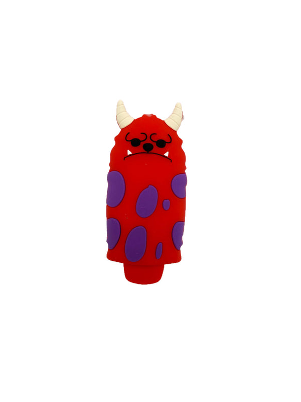 3" SPOTTED MONSTER SILICONE WATERPIPE ASSORTED (1CT)