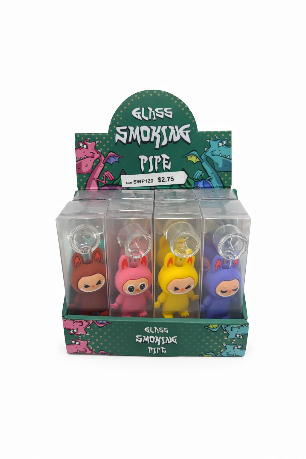 SILICON LABUBU WATER PIPE DSPLAY (12CT)