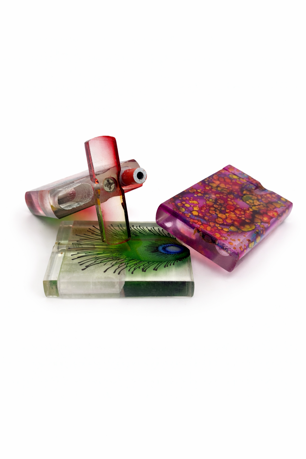 3" SMALL ACRYLIC DUGOUT WITH METAL ONE HITTER (1CT)