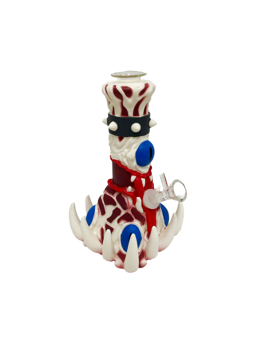 8.5" TEETH EYES WATERPIPE ASSORTED (1CT)