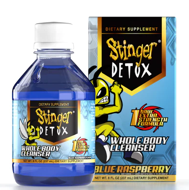 STINGER 1HR WHOLE BODY CLEANSER BLUE RASPBERRY 8OZ (1CT)