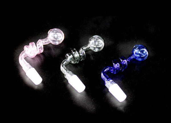 14MM MALE TWIRL Bubble Pipe Assorted (1ct)