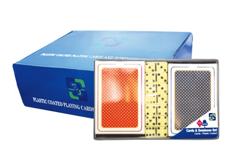 Playing Cards 2 Decks w/ Dominoes (12CT)