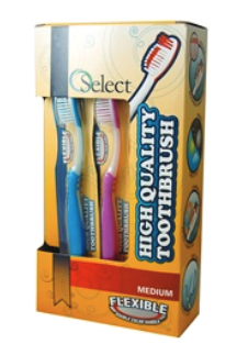 Toothbrush Display -Assorted Colors (12CT)