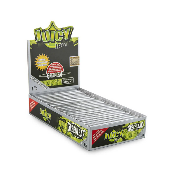 JUICY JAYS SUPER FINE 1-1/4 GREEN LEAF 24PK (1CT)