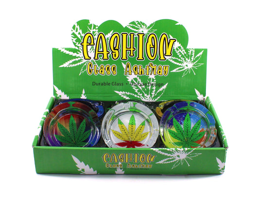 420 GLASS ASHTRAY (6CT)