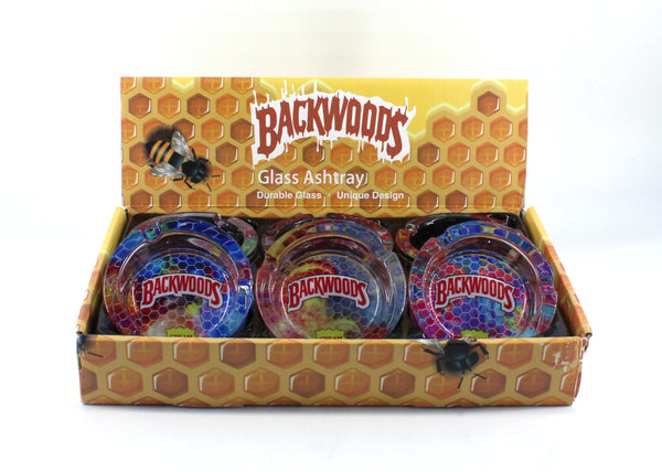 BW GALAXY GLASS ASHTRAY (6CT)