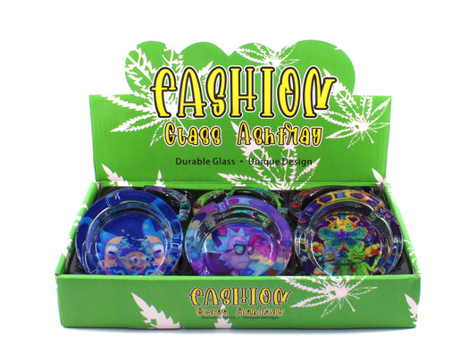 RM GALAXY GLASS ASHTRAY (6CT)