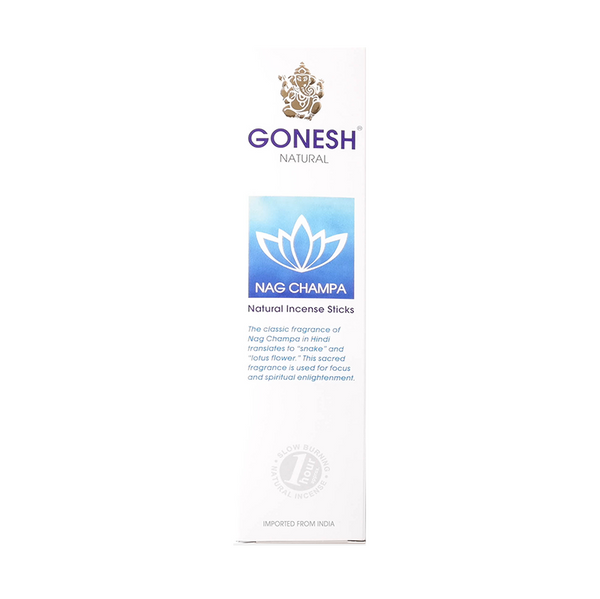 GONESH STICKS NATURAL NAG CHAMPA 17PK (8CT)