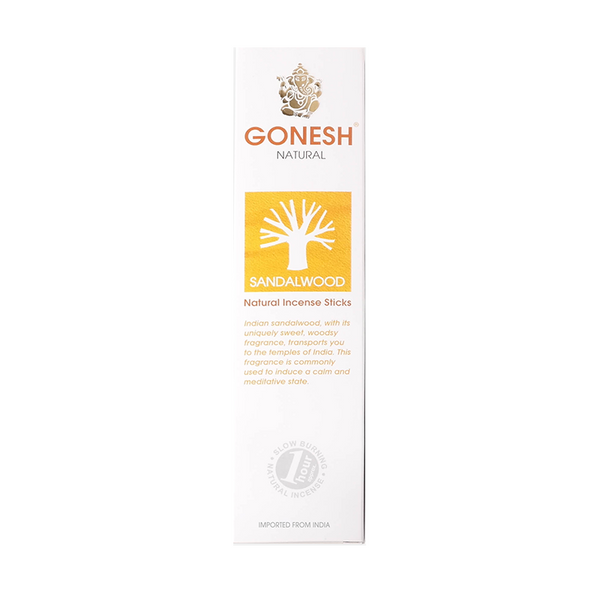 GONESH STICKS NATURAL SANDALWOOD 17PK (8CT)