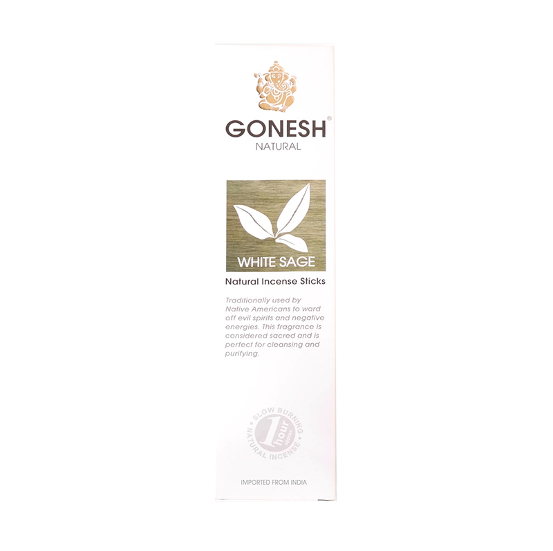 GONESH STICKS NATURAL WHITE SAGE 17PK (8CT)