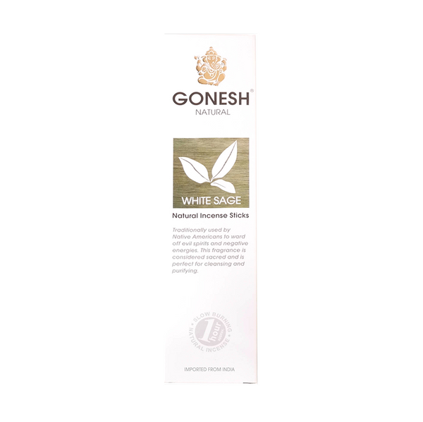 GONESH STICKS NATURAL WHITE SAGE 17PK (8CT)
