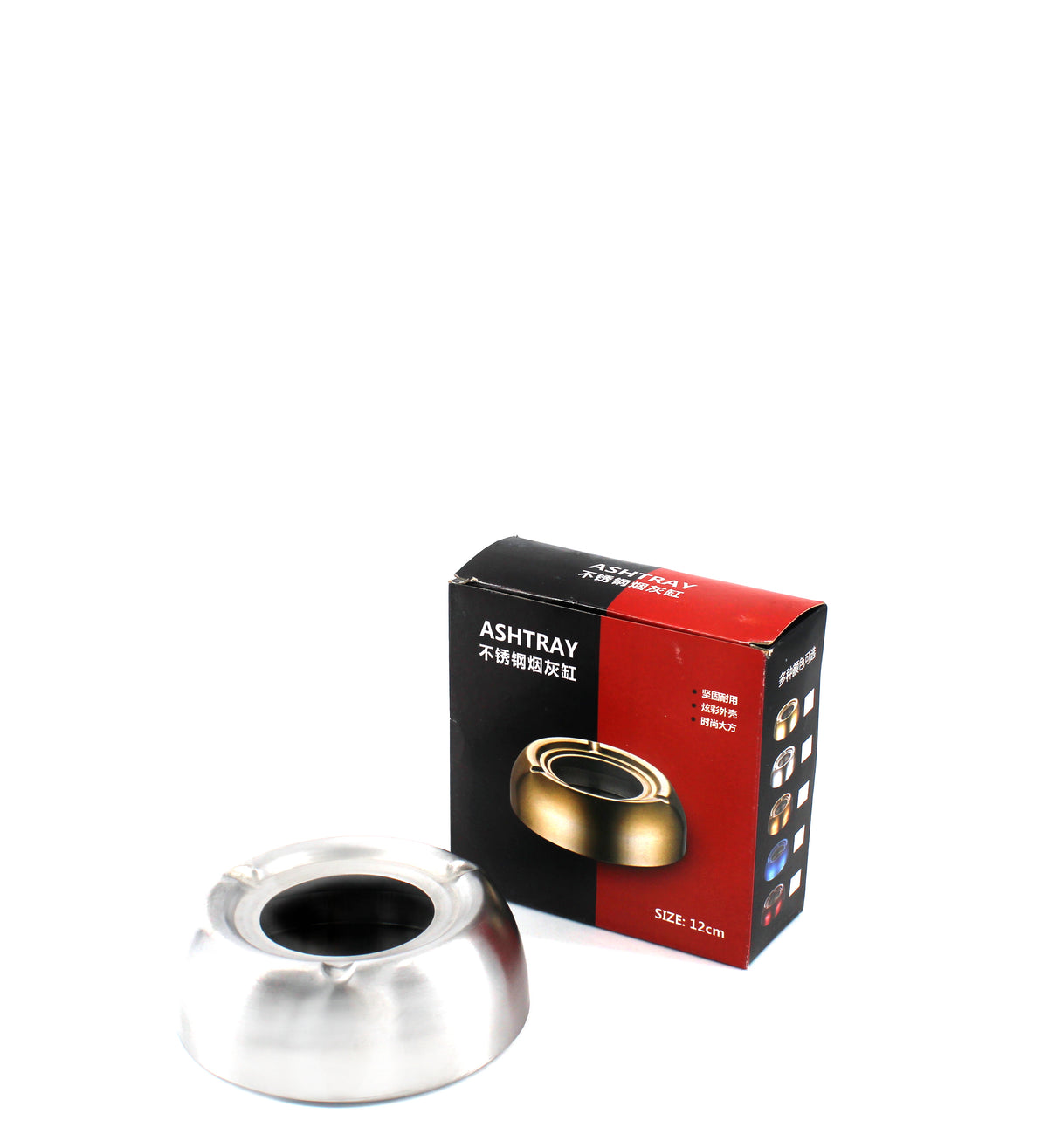 " 12 " METAL ASHTRAY ASSORTED (1CT)