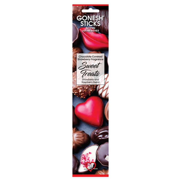 GONESH STICKS SWEET TREATS CHOCOLATE COVERED STRAWBERRY 20PK (4CT)