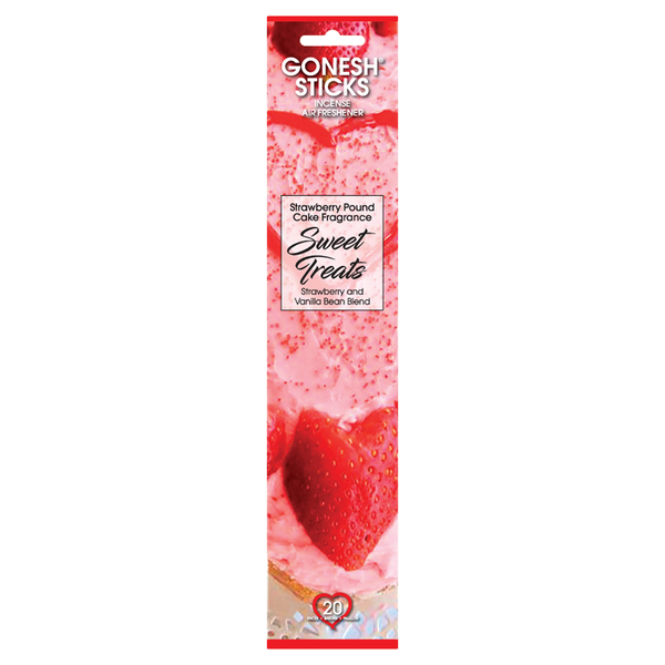 GONESH STICKS SWEET TREATS STRAWBERRY POUND CAKE 20PK (4CT)