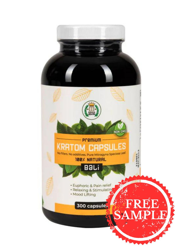 3 Kings Premium Kratom Capsules BALI 300ct (1ct)