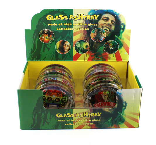 Assorted Glass Ashtray (6ct)