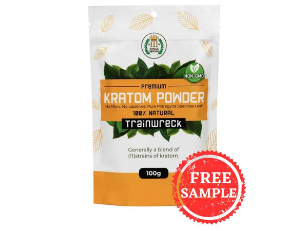3 Kings Premium Kratom Powder TRAINWRECK 100GM (1ct)