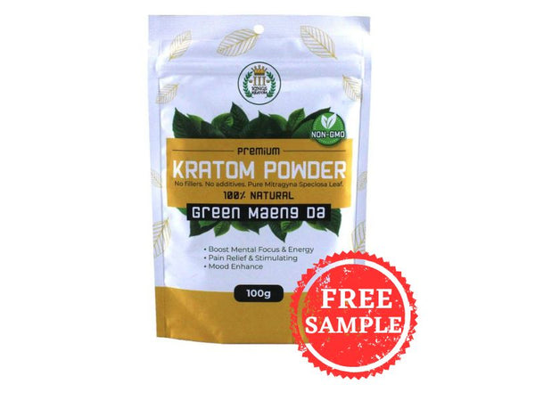 3 Kings Premium Kratom Powder GREEN MAENG DA 100GM (1ct)