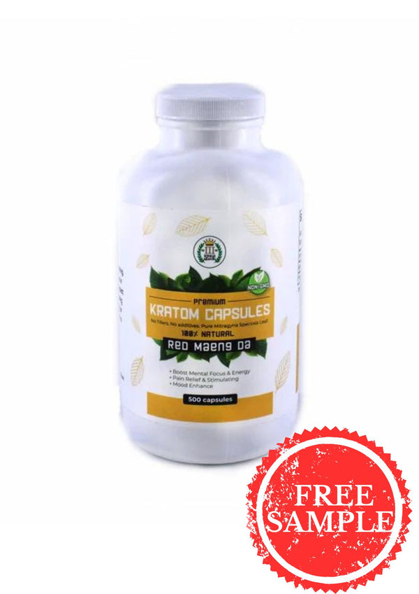 3 Kings Premium Kratom Capsules RED MAENG DA 500ct (1ct)