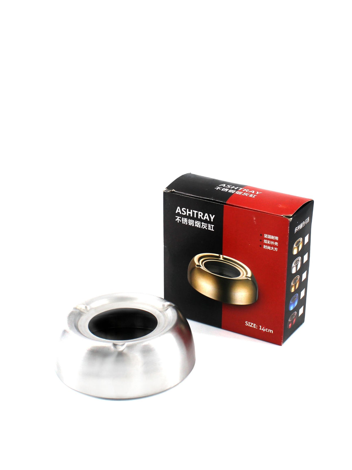 " 14 " METAL ASHTRAY ASSORTED (1CT)