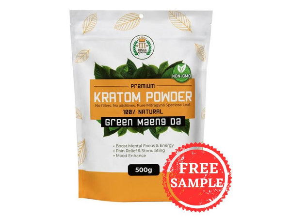 3 Kings Premium Kratom Powder GREEN MAENG DA 250GM (1ct)