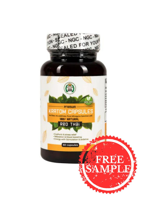 3 Kings Premium Kratom Capsules RED THAI 60ct (1ct)