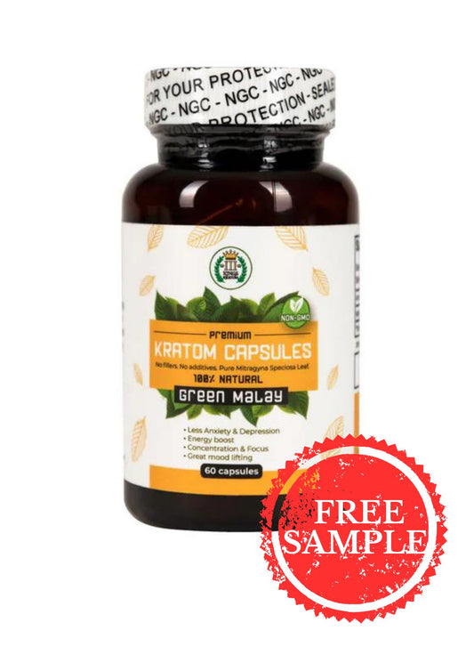3 Kings Premium Kratom Capsules GREEN MALAY 60ct (1ct)