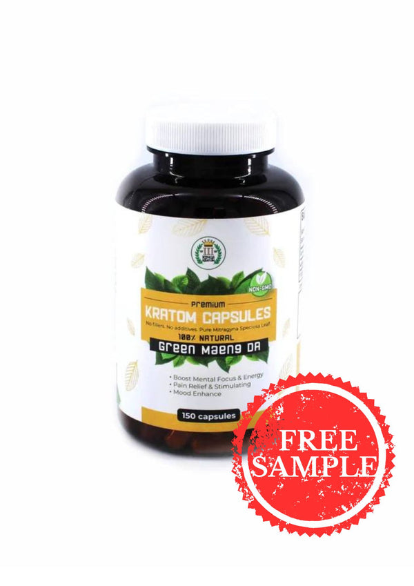 3 Kings Premium Kratom Capsules GREEN MAENG DA 150ct (1ct)