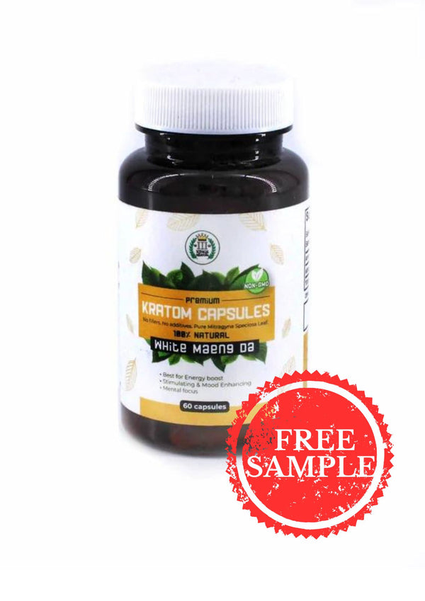 3 Kings Premium Kratom Capsules WHITE MAENG DA 60ct (1ct)