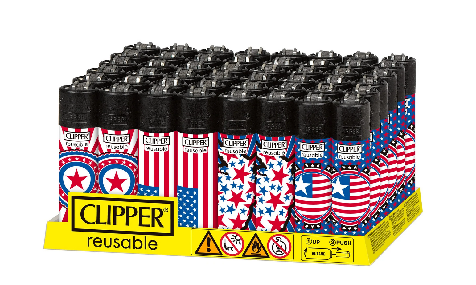 CLIPPER CLASSIC NATIONAL STARS DISPLAY (48CT) – Warehouse Fever
