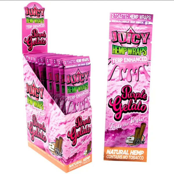 JUICY HEMP WRAPS PURPLE GELATO 25PK (1CT)