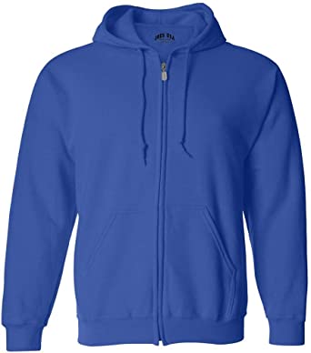 MEN'S ZIP-UP SWEATSHIRTS ROYAL S-4X ASSORTED (12CT)