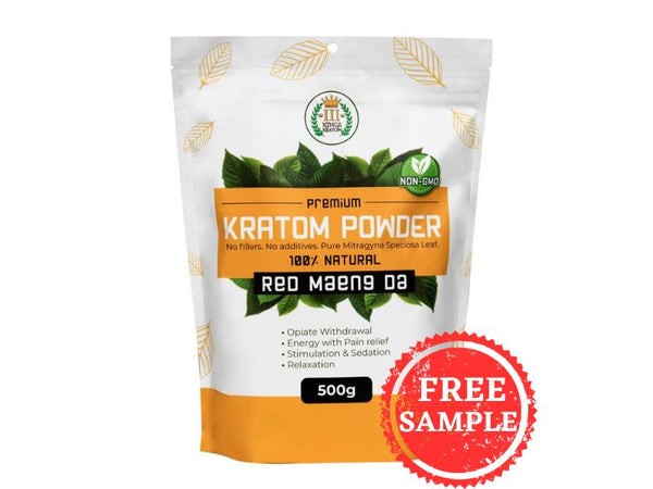 3 Kings Premium Kratom Powder RED MAENG DA 500GM (1ct)