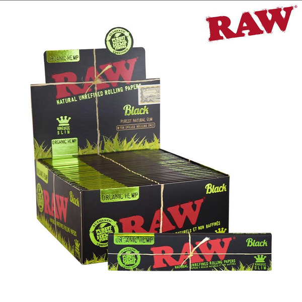 RAW BLACK ORGANIC HEMP KS SLIM 50PK (1CT)