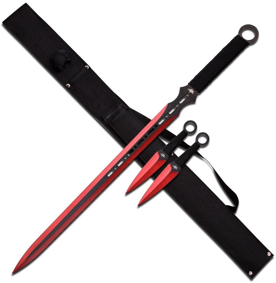 HEAVY DUTY BLADE WITH THROWING KNIFE SET (1CT)