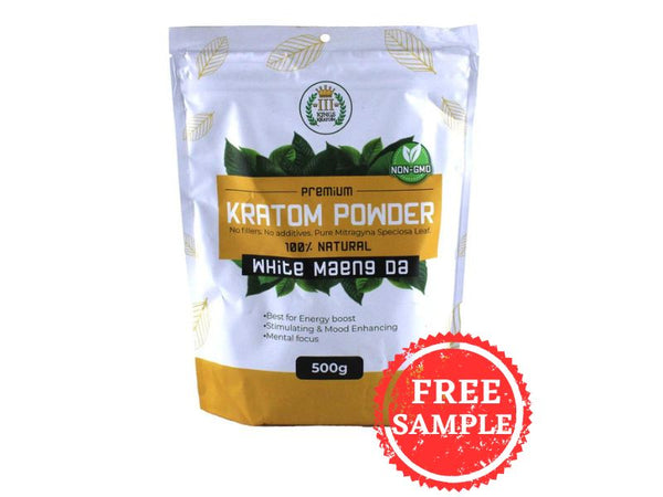 3 Kings Premium Kratom Powder WHITE MAENG DA 500GM (1ct)