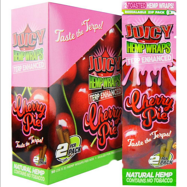 JUICY HEMP WRAPS CHERRY PIE 25PK (1CT)