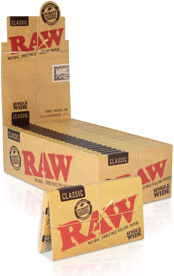 RAW Single Wide Original Unrefined Papers (25ct)