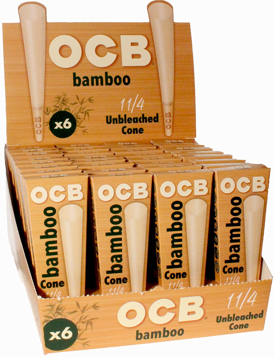 OCB Bamboo Cones 1-1/4 (6x32CT)