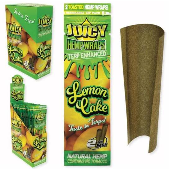 JUICY HEMP WRAPS LEMON CAKE 25PK (1CT)