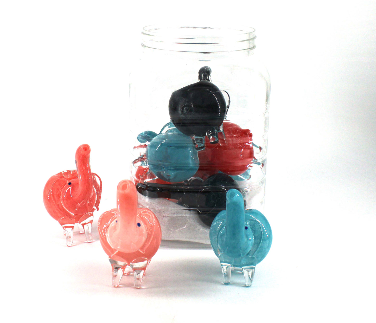 FRIT JUMBO ELEPHANT JAR (10CT)