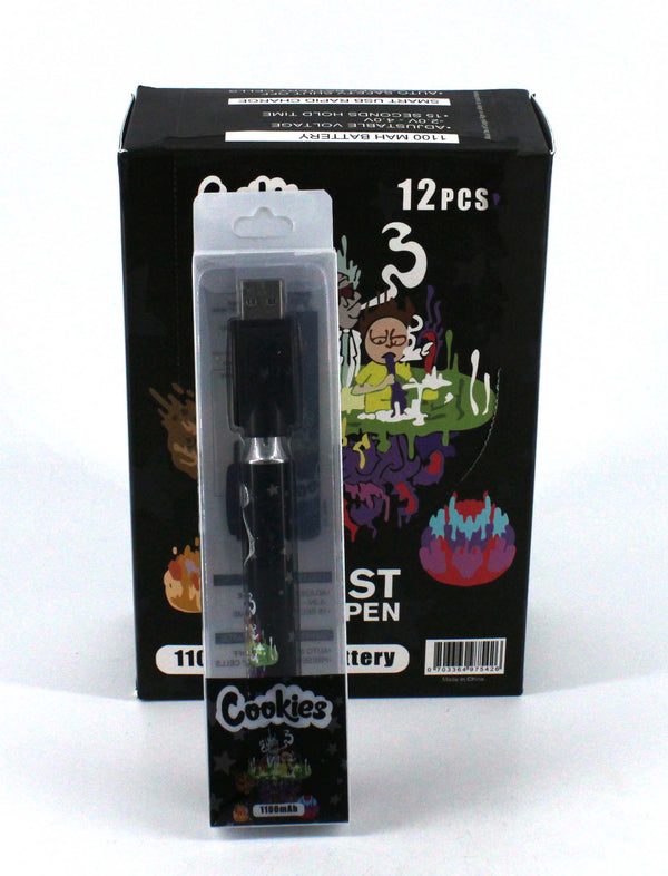 C CBD BATTERY & CHARGER 1100 mAH (12CT)