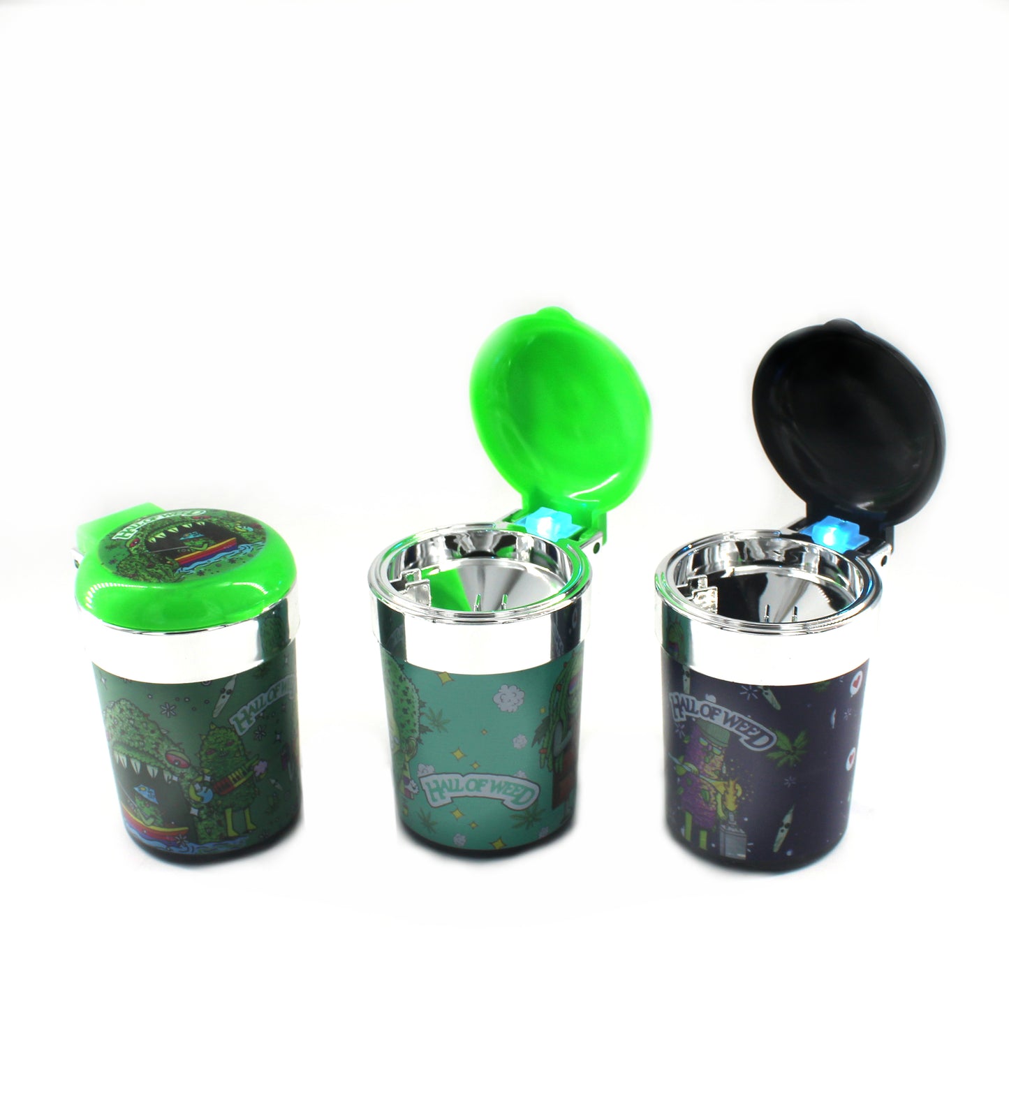 LED CAR ASHTRAY DESIGN ASSORTED (6CT)